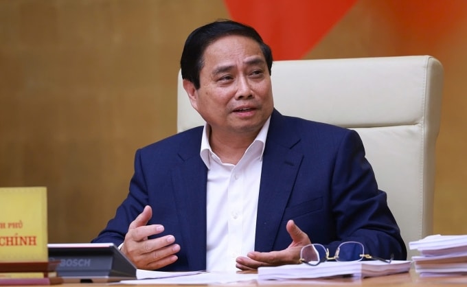 Thủ tướng Phạm Minh Chính phát biểu chiều 22/5. Ảnh: Nhật Bắc