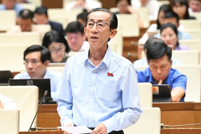 Đại biểu Trần Hoàng Ngân (Viện trưởng Viện Nghiên cứu phát triển TP HCM). Ảnh: Cổng TTĐT Quốc hội