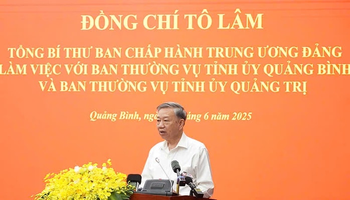 Tổng Bí thư Tô Lâm làm việc với Ban Thường vụ Tỉnh ủy Quảng Trị, Quảng Bình- Ảnh 2.
