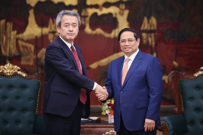 Thủ tướng Phạm Minh Chính tiếp ông Masayuki Omoto, Tổng giám đốc Tập đoàn Marubeni (Nhật Bản), ngày 14/7. Ảnh: VGP