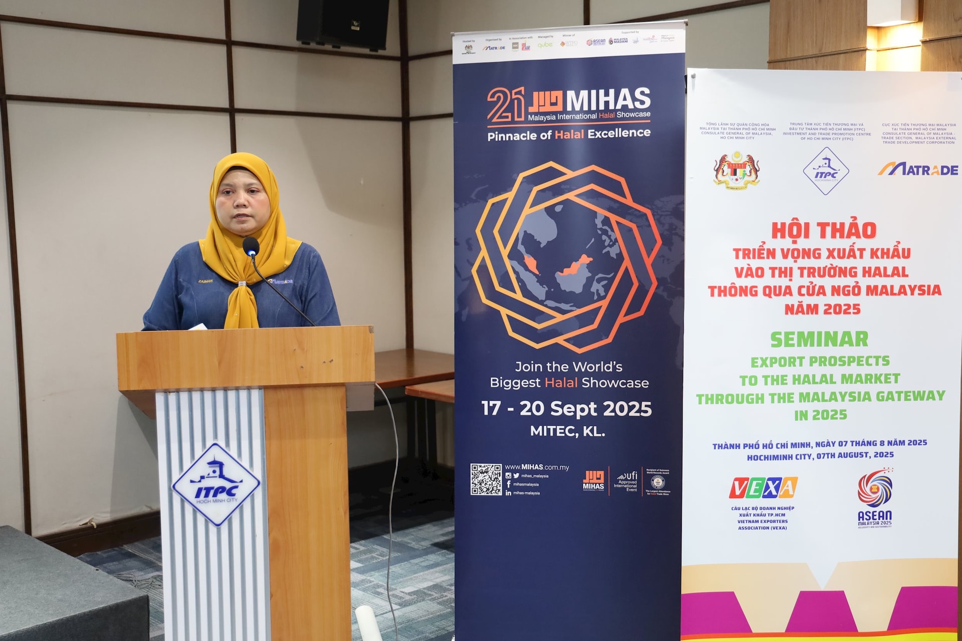 Bà Zaimah Osman - Lãnh sự Thương mại, Cục Xúc tiến Thương mại Malaysia tại TP.HCM (MATRADE)