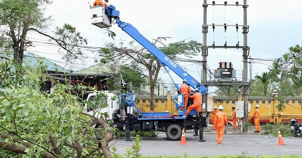 4,2 triệu khách hàng được khôi phục, cấp điện trở lại sau bão số 3