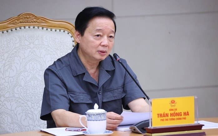 Phó Thủ tướng Trần Hồng Hà chủ trì cuộc họp. Ảnh: Minh Khôi