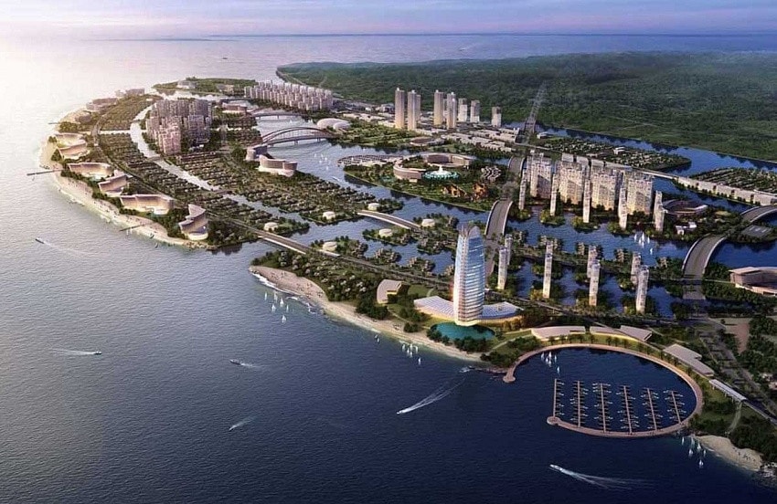 Đô thị biển Cần Giờ có diện tích 2.870ha, quy mô dân số gần 230.000 người, dự kiến hoàn thành vào năm 2030