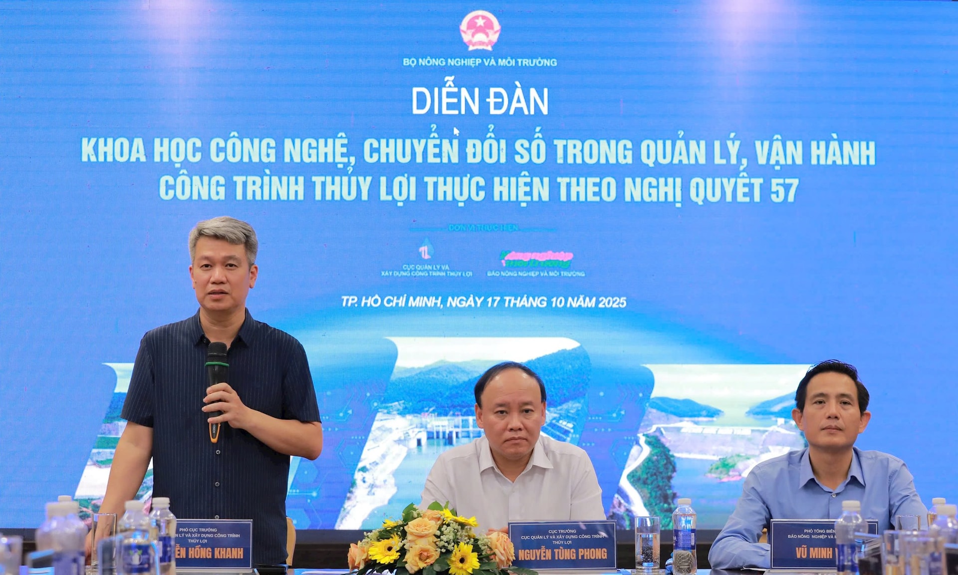 ông Nguyễn Hồng Khanh - Phó Cục trưởng Cục Quản lý và Xây dựng công trình thủy lợi