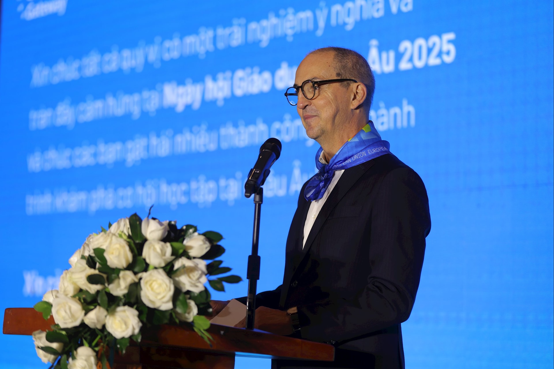 Ông Rafael de Bustamante - Đại biện lâm thời Phái đoàn EU tại Việt Nam chia sẻ tại sự kiện