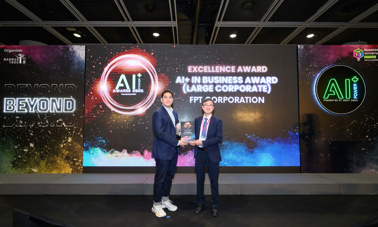 Ảnh 3_AI+ Power Awards 2025 - EXCELLENCE Award – AI+ in Business Award (Large Corporate) - Hong Kong – 2025 - AIDP