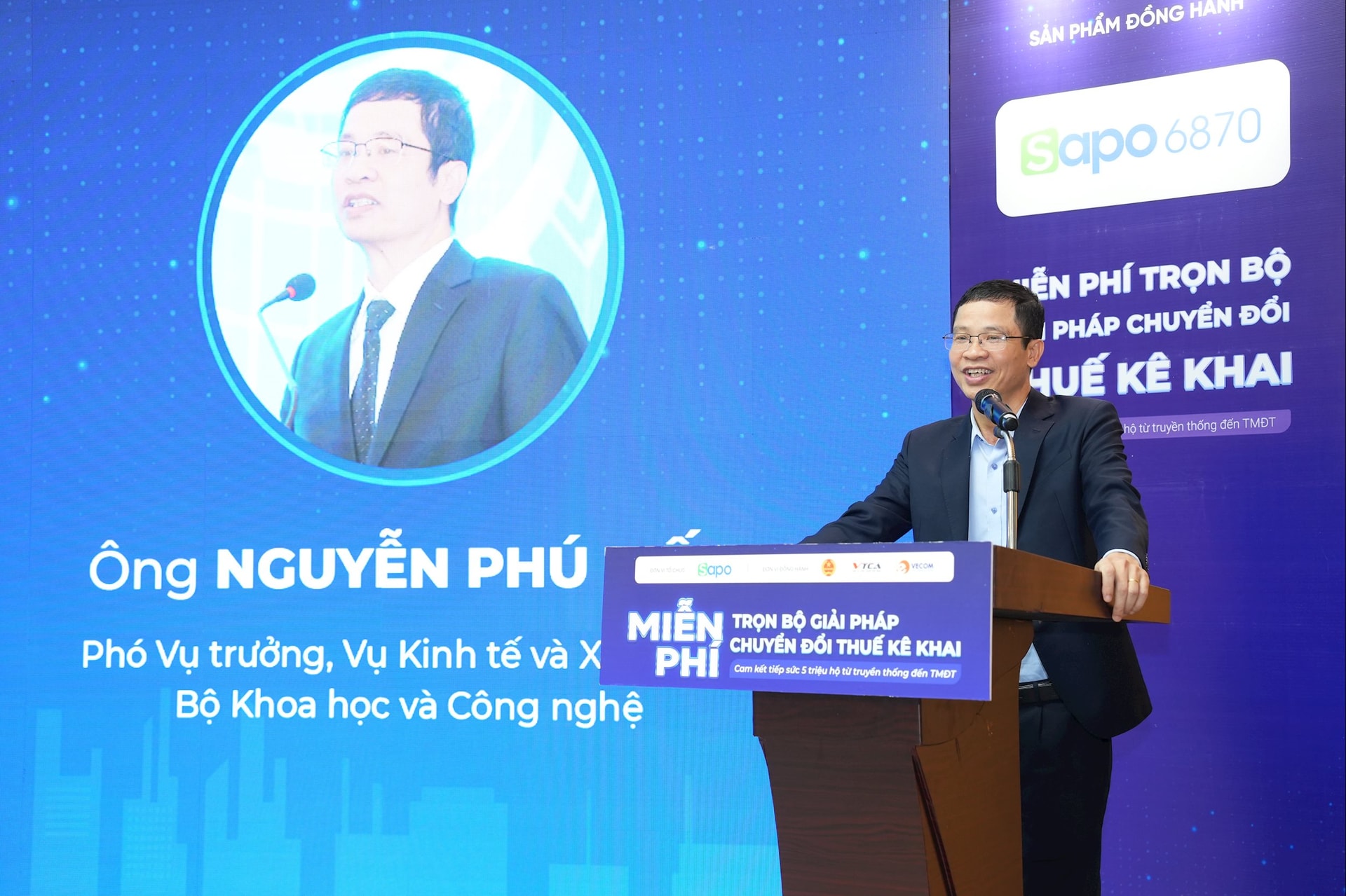 ông Nguyễn Phú Tiến - Phó Vụ trưởng Vụ Kinh tế và Xã hội số, Bộ Khoa học và Công nghệ
