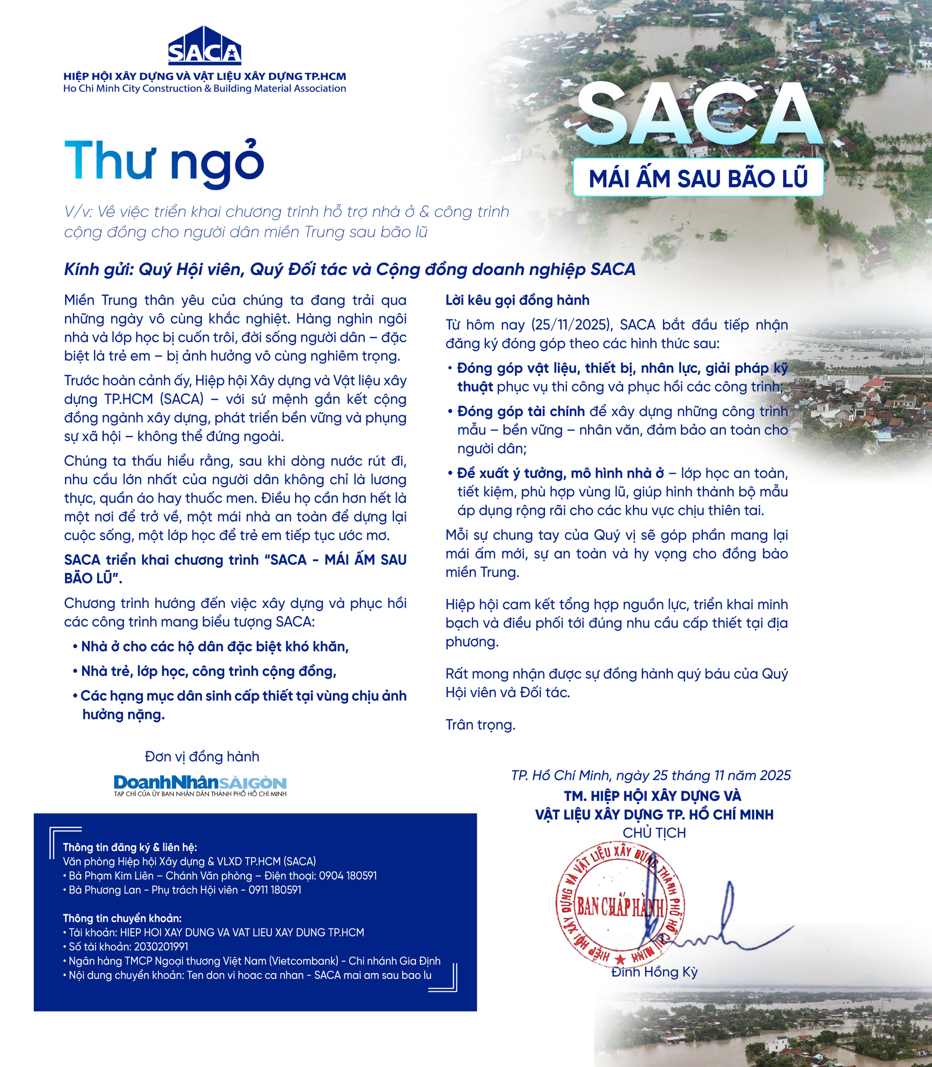 Saca - Mien trung 2025 - thu ngo 3