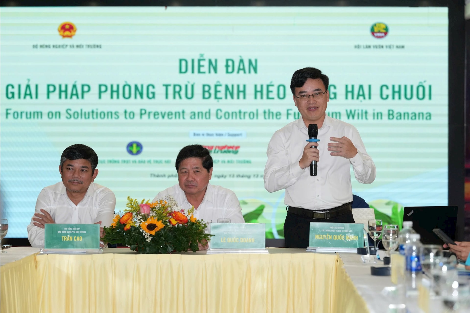 Ông Nguyễn Quốc Mạnh - Phó cục trưởng Cục Trồng trọt và Bảo vệ thực vật chia sẻ tại Diễn đàn