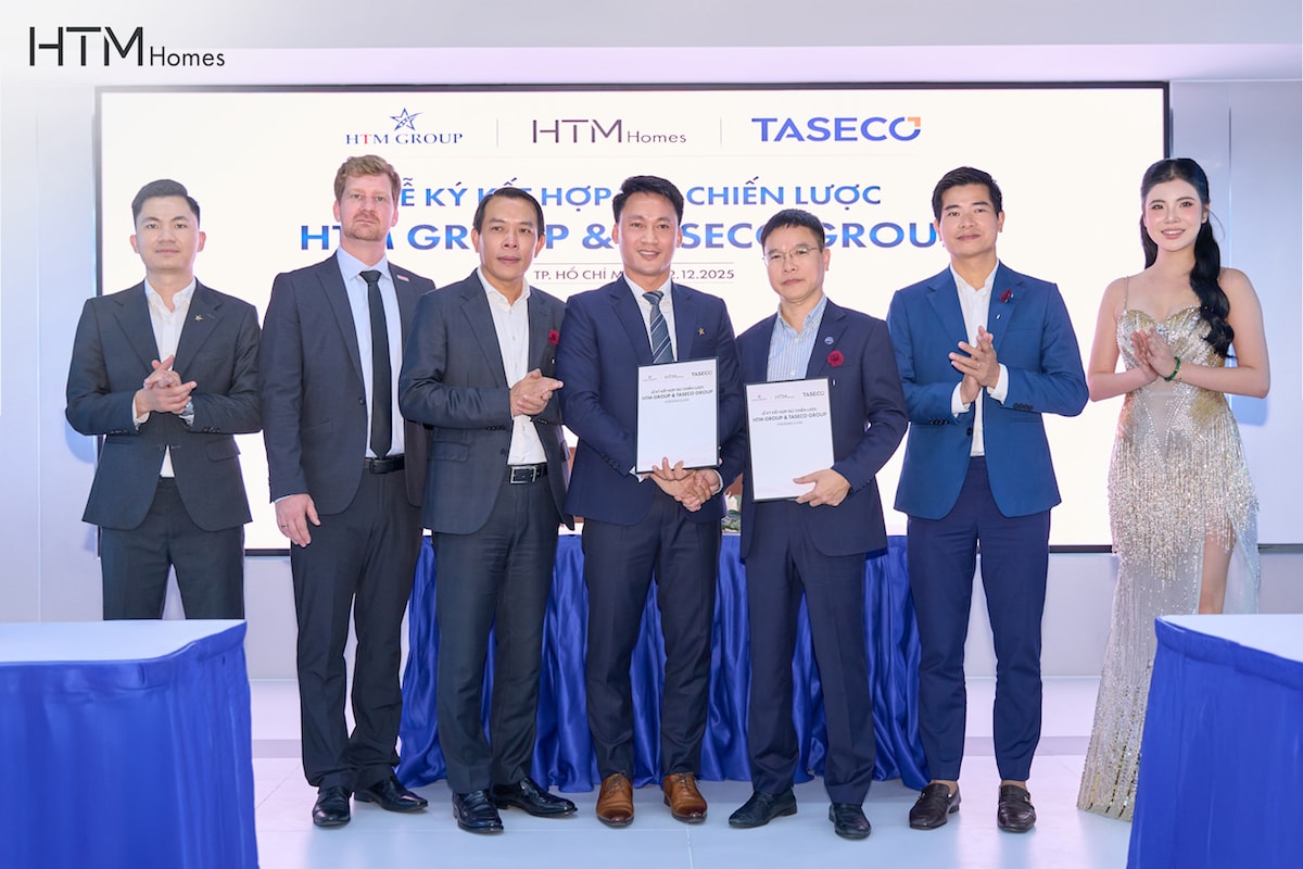 Đại diện HTM Group, Taseco Group cùng thương hiệu Franke tại lễ ký kết