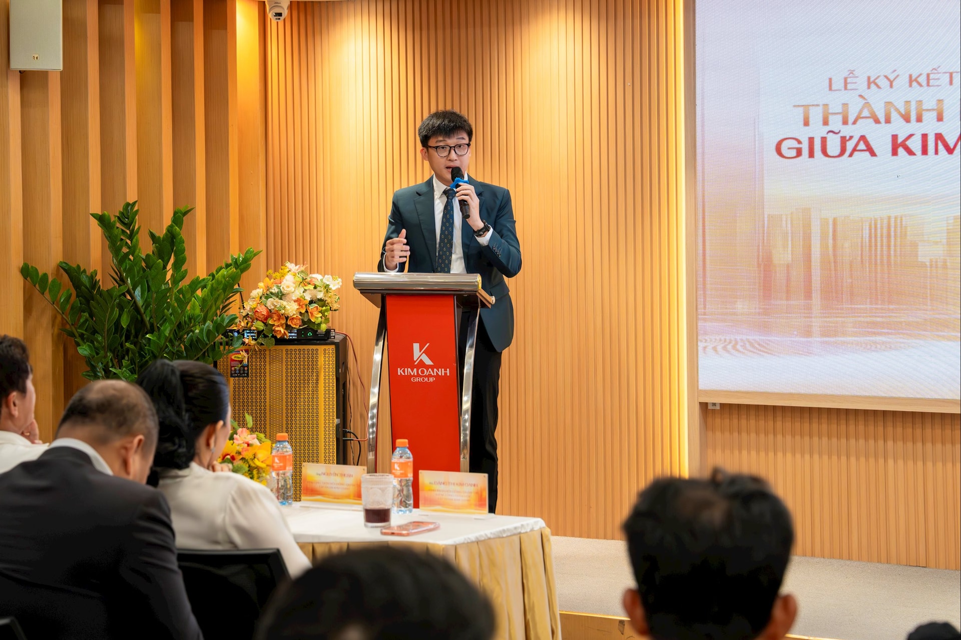 Ảnh 2 Ông Nguyễn Phú Đức – Thành viên HĐQT Kim Oanh Group chia sẻ về mục tiêu thành lập liên doanh K-City