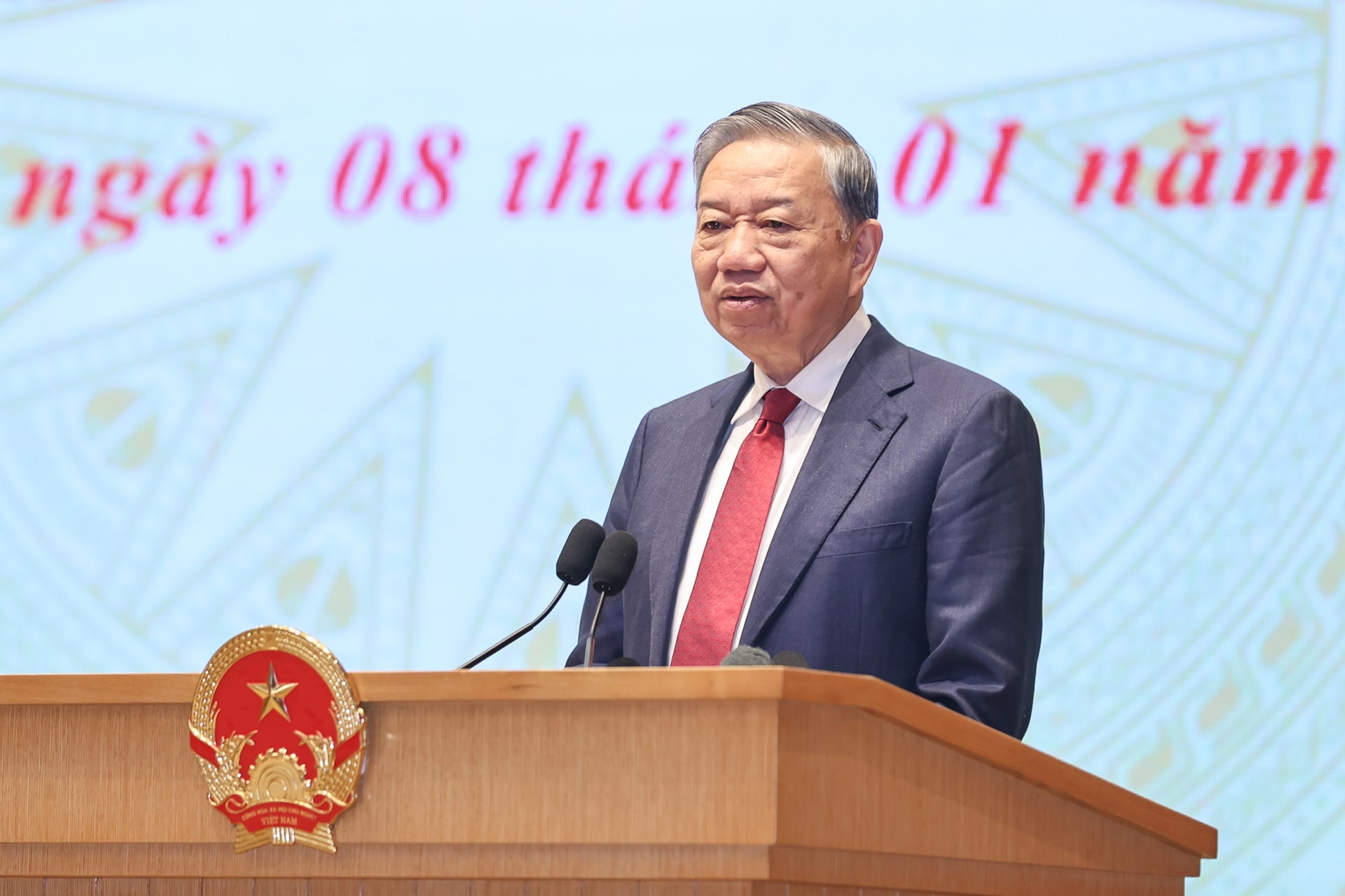 Phát biểu chỉ đạo của Tổng Bí thư Tô Lâm tại Hội nghị toàn quốc Chính phủ và chính quyền địa phương- Ảnh 1.