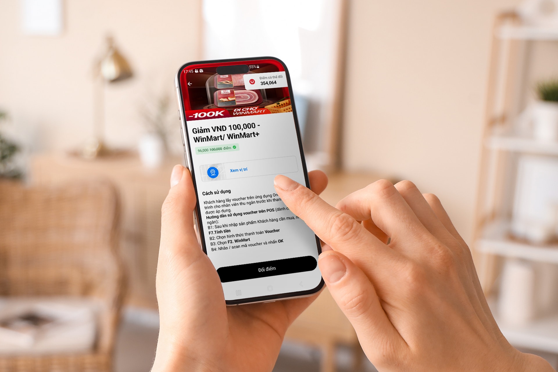 Đổi voucher mua sắm trên Techcombank Rewards