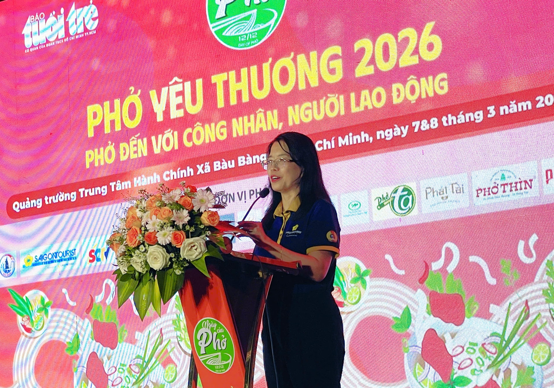 Bà Nguyễn Thị Ánh Hoa - Chủ tịch Hội đồng Thành viên Saigontourist Group phát biểu tại sự kiện