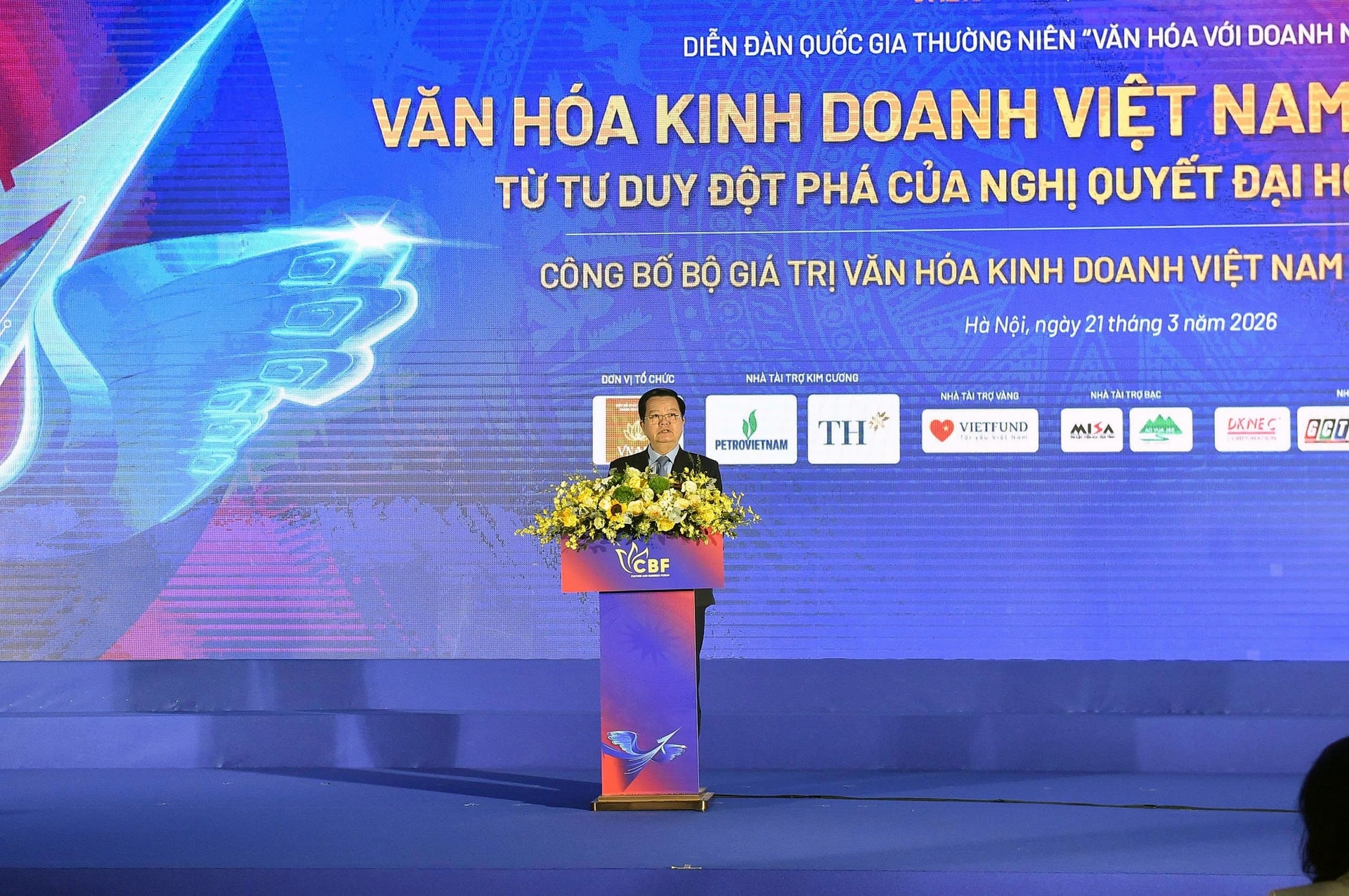 Phó Thủ tướng Mai Văn Chính dự và phát biểu tại Diễn đàn Quốc gia Văn hoá với Doanh nghiệp năm 2026, công bố Bộ giá trị Văn hoá kinh doanh Việt Nam