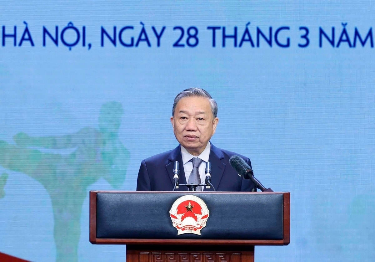 toan van phat bieu cua tong bi thu to lam tai le ky niem 80 nam nganh the duc the thao viet nam hinh anh 1