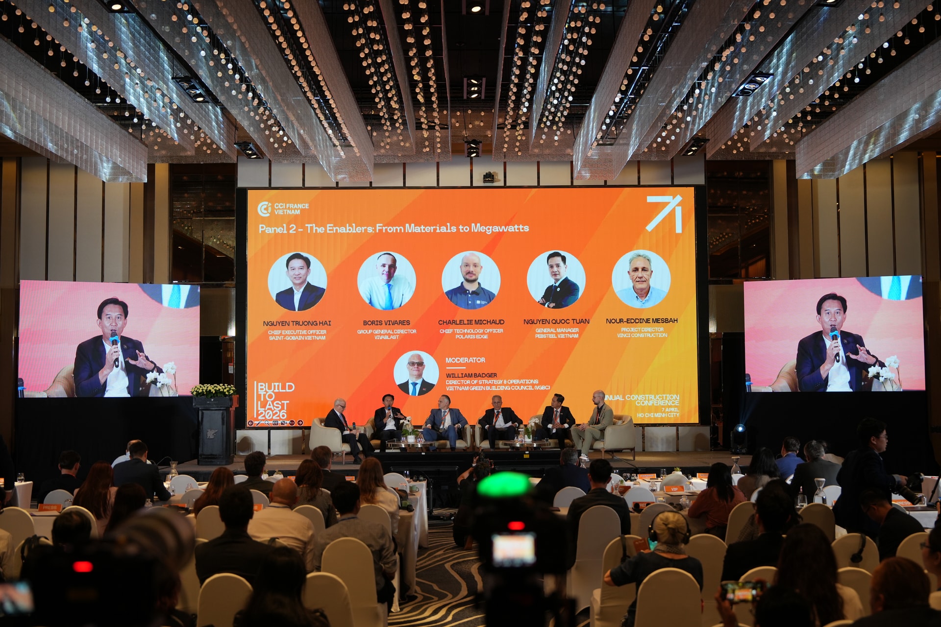 Ông Nguyễn Trường Hải - Tổng Giám đốc Saint-Gobain Việt Nam tham gia thảo luận tại sự kiện Build to Last 2026