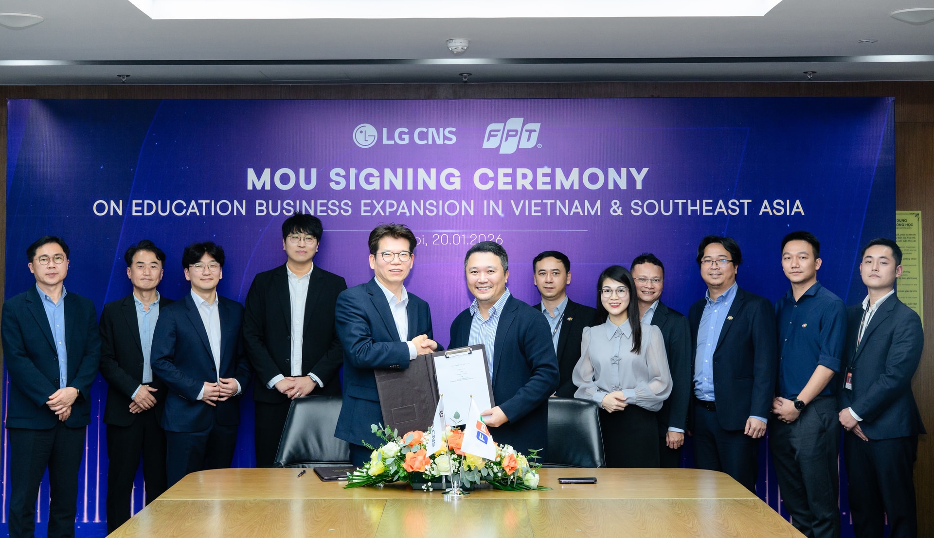 Lễ ký kết hợp tác giữa FPT và LG CNS