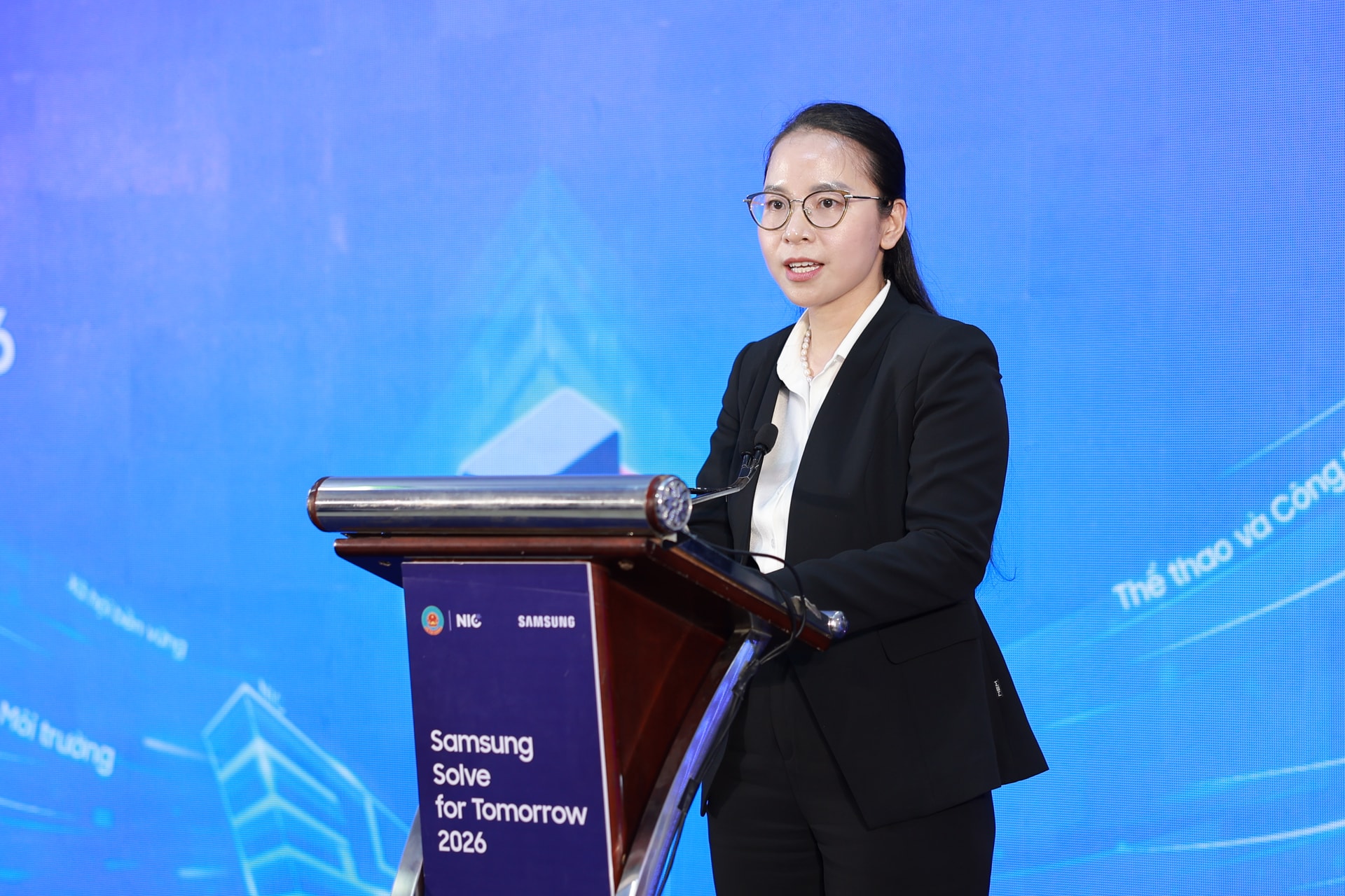 Bà Kim Ngọc Thanh Nga- Phó Giám đốc Trung tâm Đổi mới sáng tạo Quốc gia- Bộ Tài chính