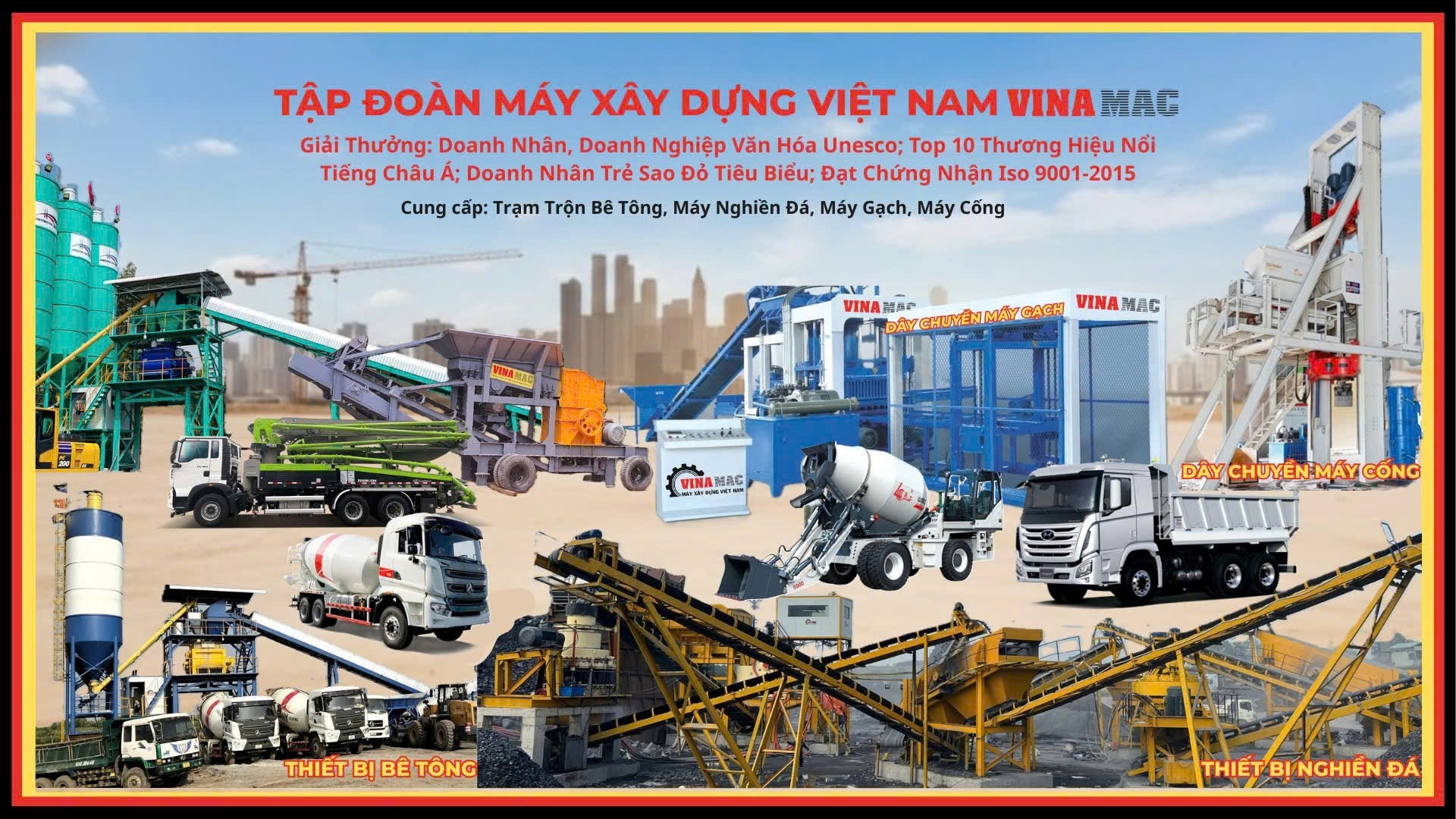 Sản phẩm nổi bật của Công ty VINAMAC trong lĩnh vực xây dựng
