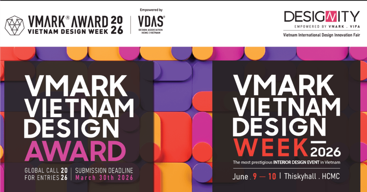 VMARK Vietnam Design Week & Award 2026 sắp diễn ra tại TP.HCM