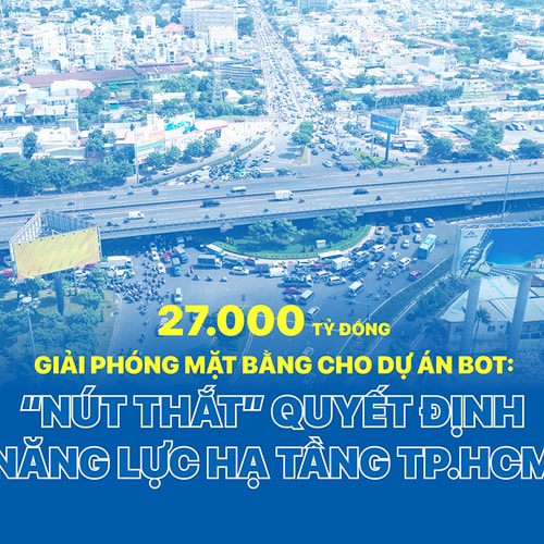 27.000 tỷ đồng giải phóng mặt bằng cho dự án BOT: “nút thắt” quyết định năng lực hạ tầng TP.HCM