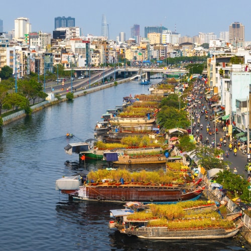 Rực rỡ sắc màu Chợ hoa xuân “Trên bến dưới thuyền” Tết Bính Ngọ 2026