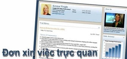 Đơn xin việc trực quan