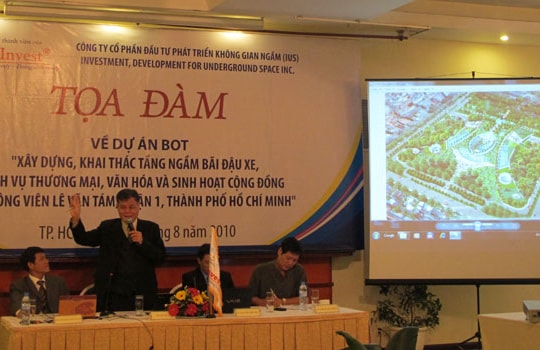 Dự án BOT bãi giữ xe ngầm dưới công viên Lê Văn Tám