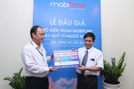 Đấu giá sim số đẹp ủng hộ người nghèo