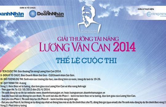 Khởi động Giải thưởng Tài năng Lương Văn Can 2014