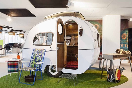 Văn phòng Google Amsterdam: Tái chế vẫn ấn tượng