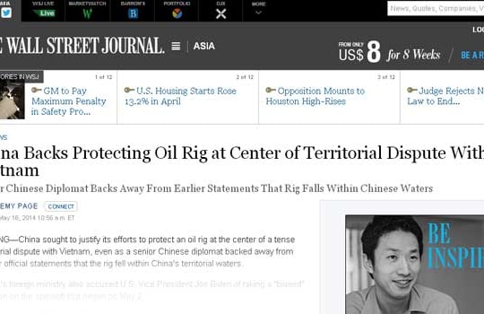 Wall Street Journal: Trung Quốc đang cố gắng biện minh cho cái sai