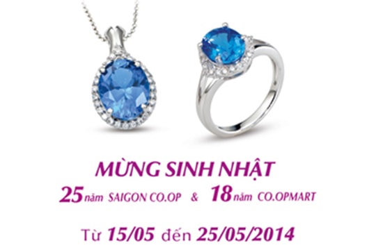 PNJ ưu đãi tại hệ thống Co.op Mart