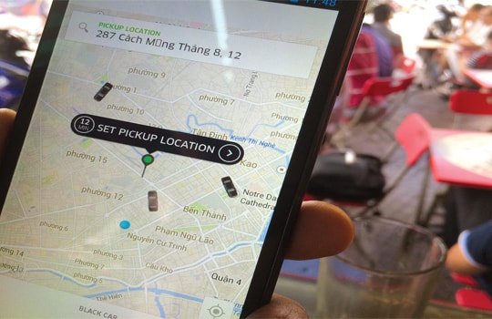 Uber kết nối tài xế và hành khách