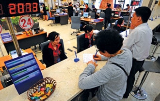 Kết quả ngân hàng 6 tháng:Vui và lo