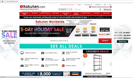 Rakuten - "cột trụ" thương mại điện tử phương Đông