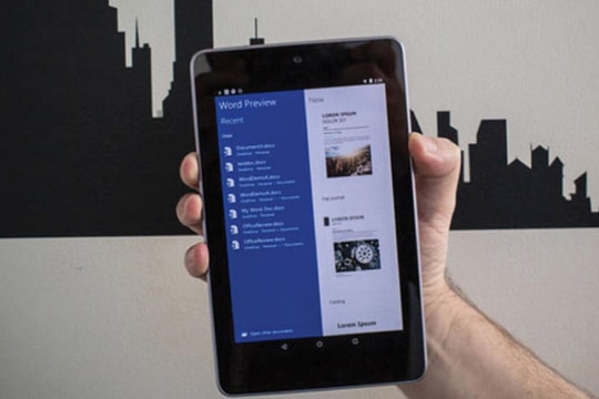 Microsoft Office cho tablet Android