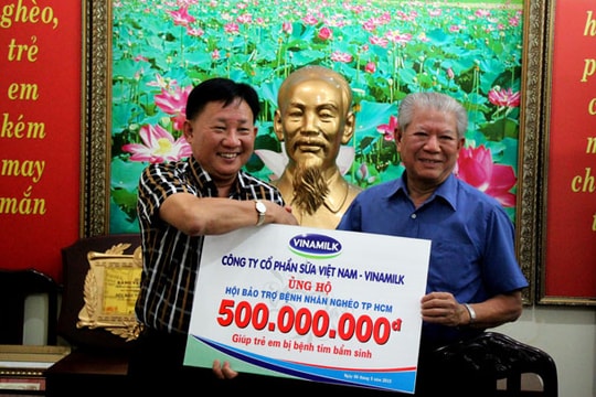 Vinamilk hỗ trợ trẻ em phẫu thuật tim