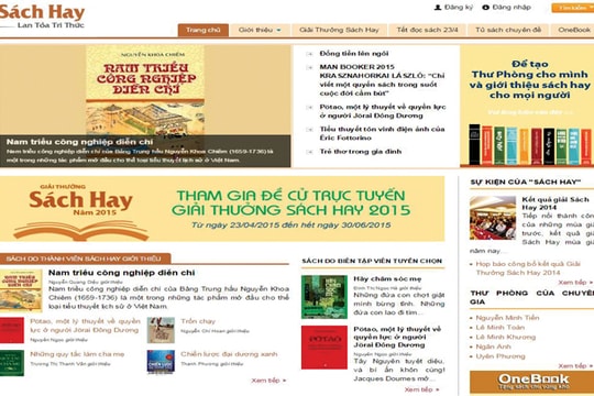 Đề cử trực tuyến Giải "Sách hay 2015"
