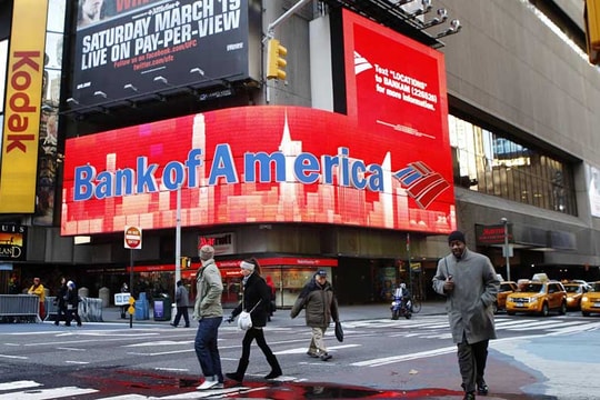 Quý II/2015: Gần 60% các ngân hàng Mỹ tăng lợi nhuận