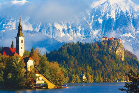 "Thiên đường" mùa Thu trên dãy Alps