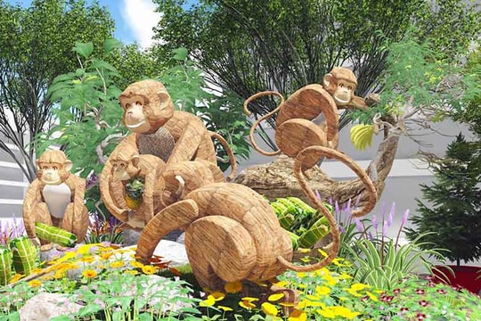 Đường hoa Tết Bính Thân 2016: Trở lại phố đi bộ Nguyễn Huệ