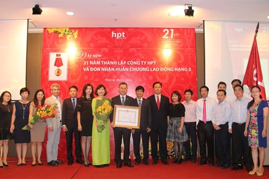 HPT được trao Huân chương Lao động hạng Ba