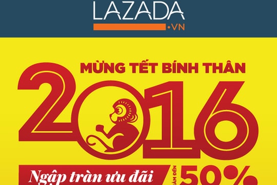 Giảm đến 50% khi mua trực tuyến từ Lazada