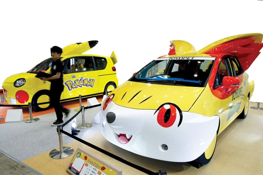 Kết hợp ngộ nghĩnh giữa Pokemon và ô tô