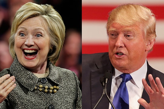 Thị trường chứng khoán Mỹ chọn Hillary Clinton