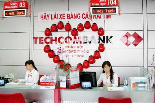 Tổng lợi nhuận lũy kế của Techcombank tăng 85%