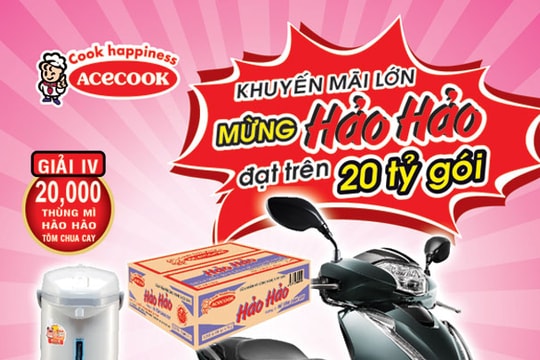 Acecook Việt Nam giới thiệu hai hương vị mới của mì Hảo Hảo